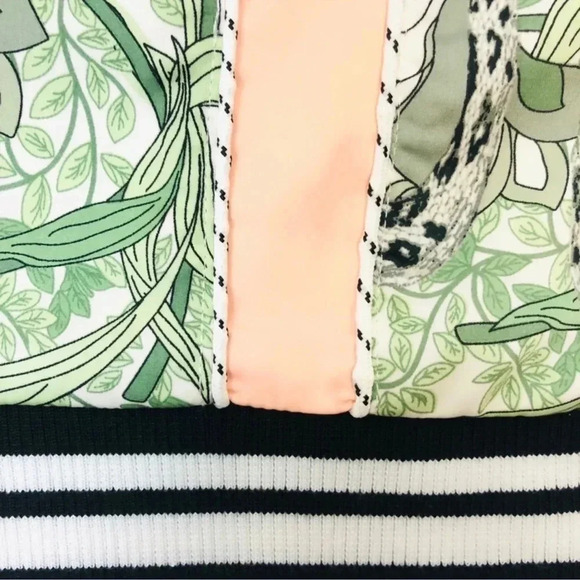 Guess Reese Snake & Vine Print Front Zipper Stripe Hem Pencil Skirt Size 2 XS - Picture 8 of 10